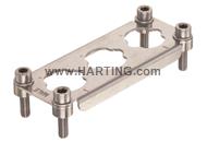 Harting 2 x Han HC Modular 650 Series Plug Inserts HARTING 09400169925 Connector Accessory Frame Harting 2 x Han HC Modular 650 Series Plug Inserts HARTING 09400169925 Connector Accessory Frame
