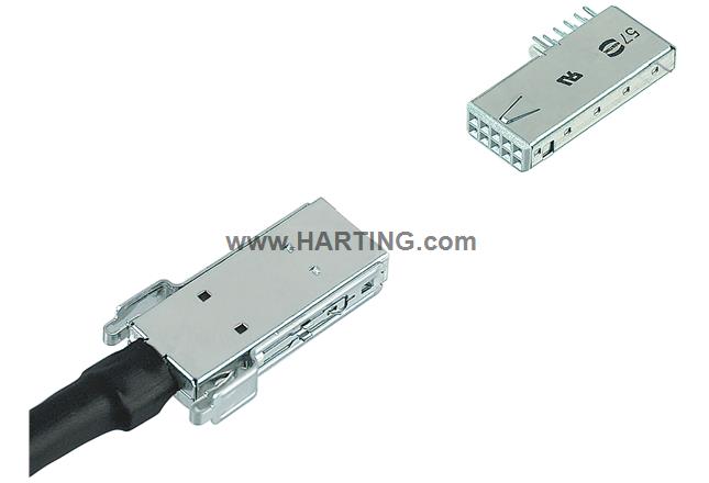 Har-link male IDC 10P conn assy kit