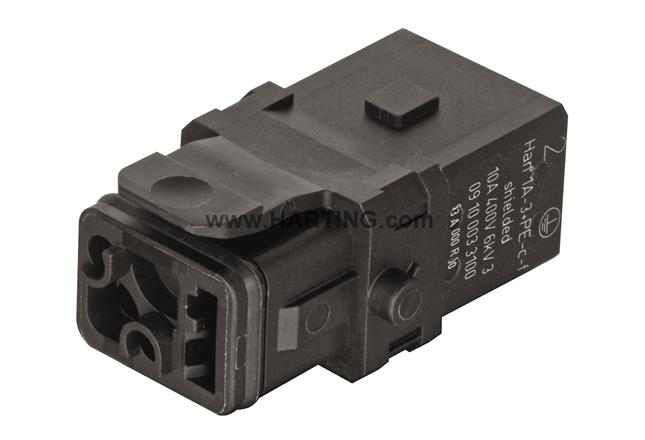 Han 1A-3+PE-c-f shielded, latch Han 1A-3+PE-c-f shielded, latch