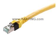 RJI DB Cat6a Cable Assy yellow PUR 1,0m