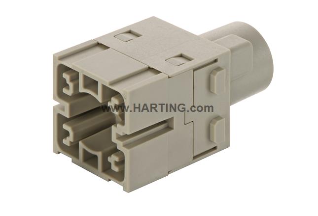 Han 200A crimp module, male Han 200A crimp module, male
