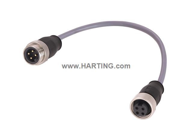 7/8 Cable Assembly 4-pole st/st f/m 1,5m