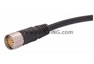 M23_19P MA,Int-thread,STR PUR cable,10M