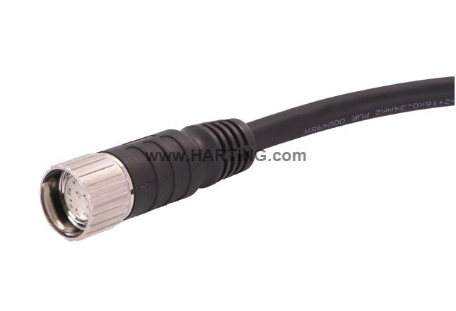 M23_12P FE,Int-thread,STR PUR cable,10M