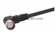 M23_12P MA,Int-thread,ANG PVC cable,5M