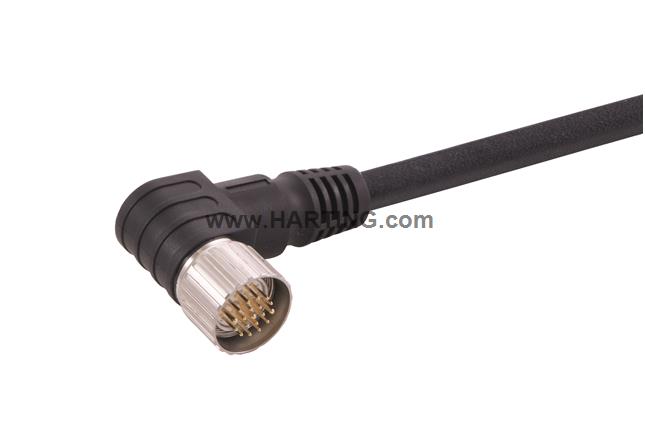 M23_19P MA,Int-thread,ANG PVC cable,10M