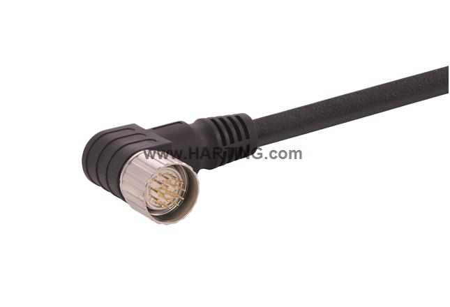 M23_17P MA,Int-thread,ANG PUR cable,10M