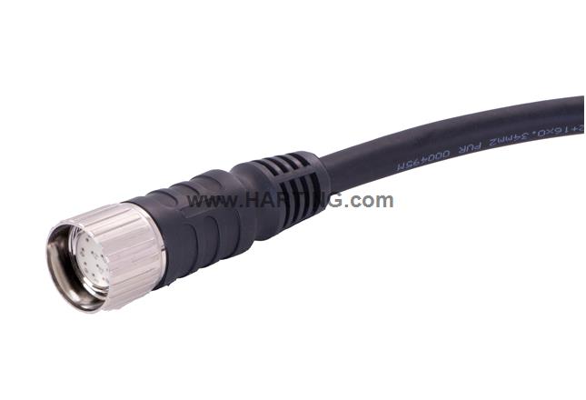 M23_17P FE,Int-thread,STR PUR cable,10M