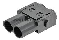 Han 70A crimp module, male PA
