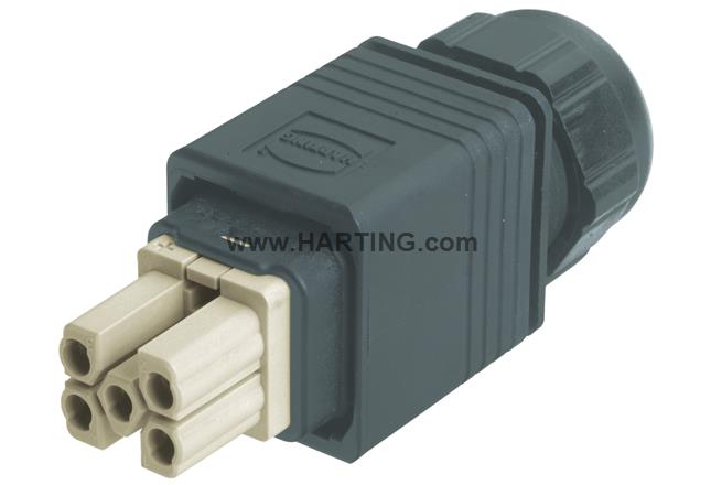 Han PP Power plug plastic QL AWG20-14
