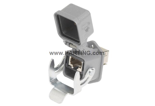 Han3A RJ45 10G Cat6A PFT 8p with cover