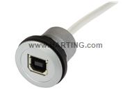 har-port USB 2.0 B-B PFT cable; 0,5m