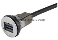 har-port USB 3.0 A-A  WDF 1,0m Kabel