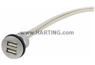 har-port 2x USB 2.0 A-A 1,5m cable