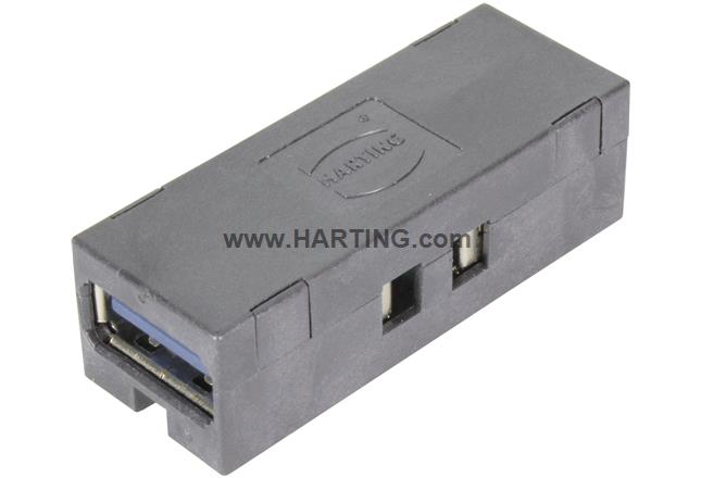 USB 3.0 HIFF Bulkhead coupler type A-A