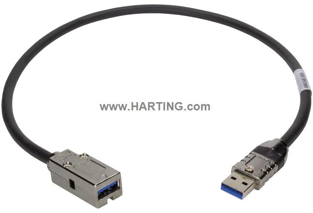 USB 3.0 PFT A plug - A HIFF jack 2,0m
