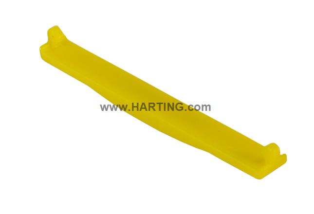 PP V4 coding clip for receptacle; yellow