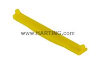 PP V4 coding clip for receptacle; yellow