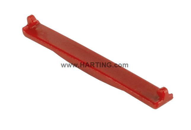 PP V4 coding clip for receptacle; red