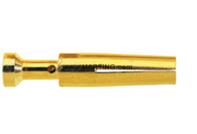 Female crimp contact, size #20, Gold plating
