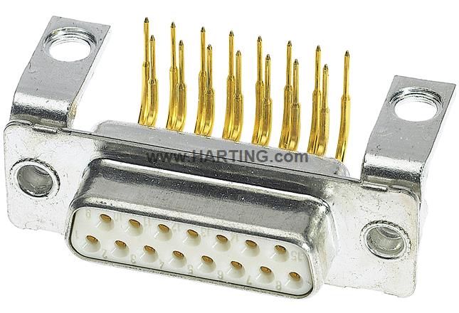 9 way RA Female 1k W_nut3