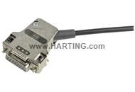 D Sub side entry metal hood15 pole_cable