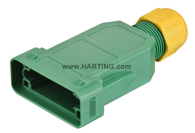 Han GND cable to cable housing, 7,5-14mm