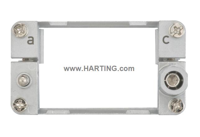 Hinged frame 10B for 3 modules (a..c)