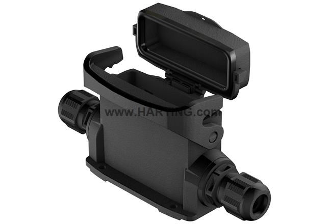 Han-Eco 16A-HSM2-M25 w. cover/cable gl.