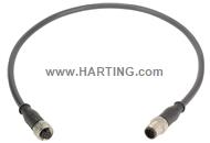 M12 Cable Assembly A-cod st/st f/m 20,0m