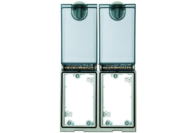 Double Frame, Ni plated, plastic cover