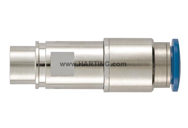 Pneum.contact metal OD 10mm,female+valve