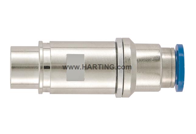 Pneum.contact metal OD 8mm,female+valve