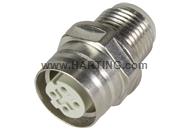 M12 Push Pull adapter, assembly