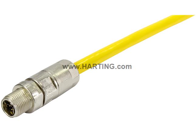 M12 X-coded cable assembly; 5m
