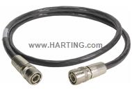 M12 X-coded Cable Assembly - 0,2m