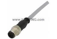 M12 Cable Assembly A-cod st/- m/- 10,0m