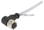 M12 Cable Assembly A-cod st/an m/f 3m