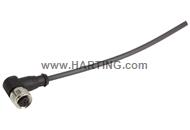 M12 Cable Assembly A-cod an/- f/- 1,5m