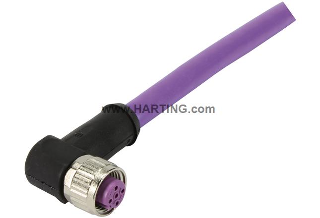 M12 Cable Assembly B-cod an/- f/- 1,5m