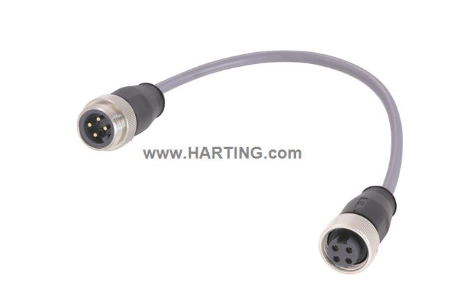 7/8 Cable Assembly 4-pole st/st f/m 1,5m