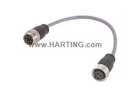 7/8 Cable Assembly 4p+PE st/st f/m 1,0m
