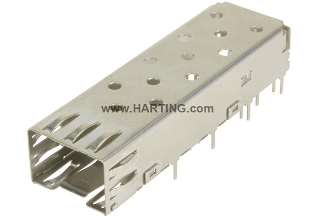 SFP CAGE ASSY 1X1 SOLDER TYPE