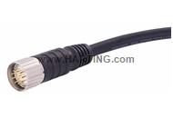 M23_12P MA,Int-thread,STR PVC cable,10M