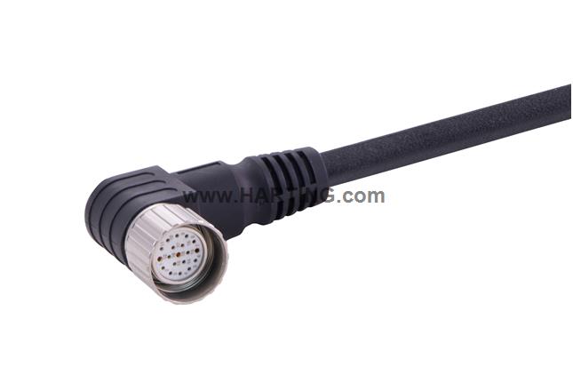 M23_19P FE,Int-thread,ANG PUR cable,5M