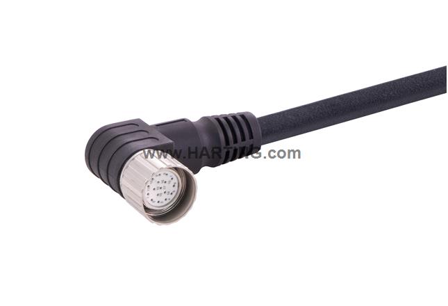 M23_17P FE,Int-thread,ANG PUR cable,10M