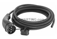 Charging cable Type2 VDE 32A 1ph