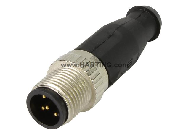 M12 A5 straight male unshld