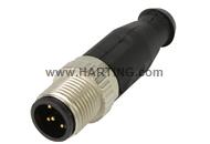 M12 A5 straight male unshld
