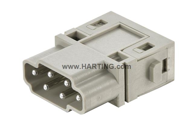 Han® E Push-In module, male 0,5-2,5mm²